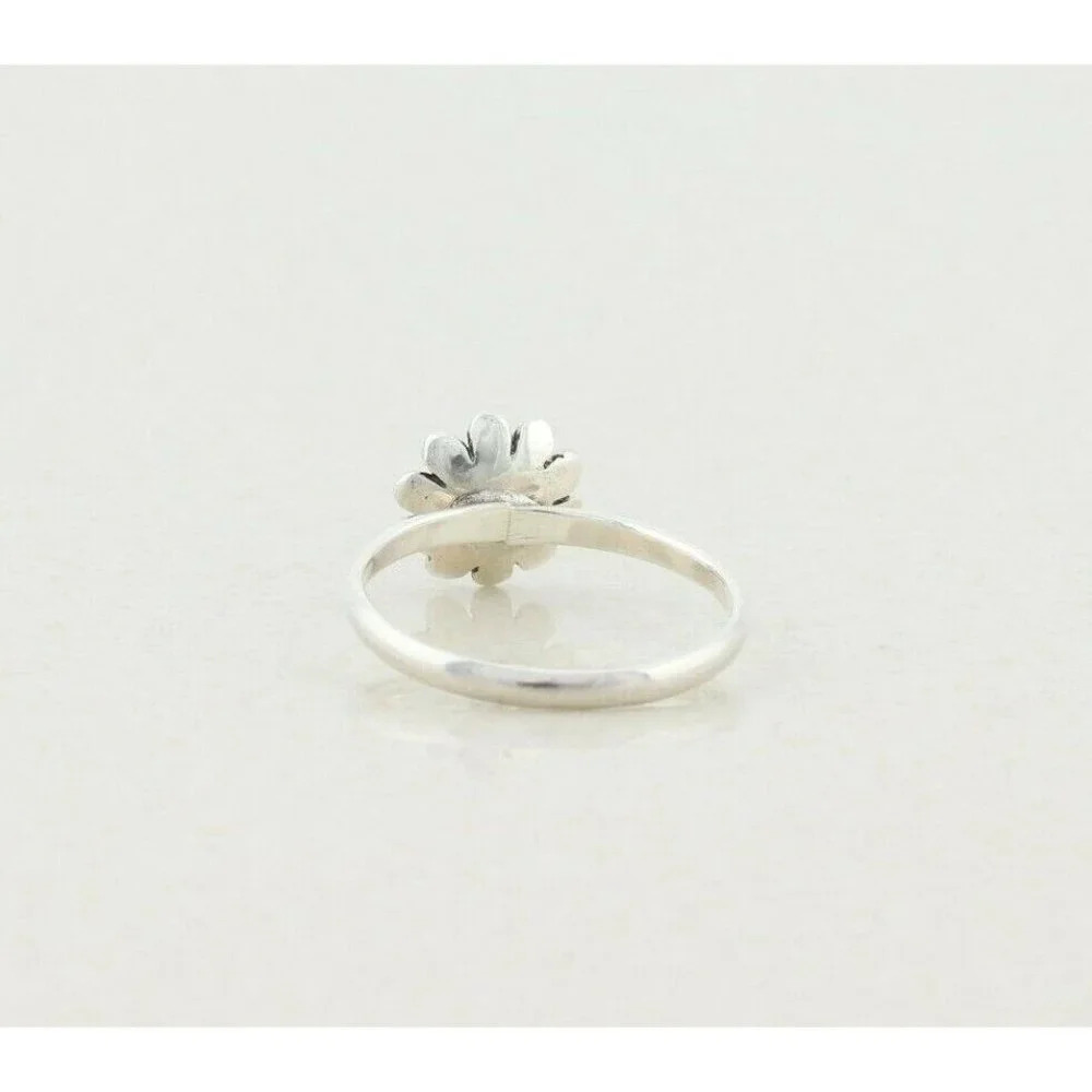 Sterling Silver Daisy Flower Ring size 7 1/4 - Picture 7 of 7
